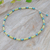 Multi-gemstone beaded necklace, 'Green Spells' - Lemon Quartz, Jasper and Howlite Beaded Necklace (image 2b) thumbail