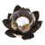 Teelichthalter aus Stahl - Handgefertigter Lotusblüten-Teelichthalter aus Stahl mit antikem Finish