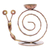 Iron tealight holder, 'Happy Snail' - Handcrafted Iron Snail Tealight Holder in Copper Hue