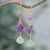 Curated gift set, 'Wise Blessing' - Amethyst and Prehnite Necklace and Earrings Curated Gift Set