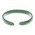 Manschettenarmband aus Leder - Handgefertigtes modernes Ledermanschettenarmband in Grün
