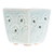 Celadon ceramic mini flower pot, 'Blue Little Garden' - Celadon Ceramic Mini Planter with Floral Motif in Blue (image 2b) thumbail