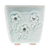 Mini macetero de cerámica Celadón - Mini macetero de cerámica Celadon con motivo floral en azul