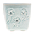 Celadon ceramic mini flower pot, 'Blue Little Garden' - Celadon Ceramic Mini Planter with Floral Motif in Blue (image 2c) thumbail