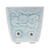 Celadon ceramic mini flower pot, 'Blue Kitty Garden' - Cat and Floral-Themed Celadon Ceramic Mini Planter in Blue (image 2c) thumbail