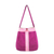 Cotton shoulder bag, 'Thai Illusion' - Handcrafted Fuchsia and Pink Cotton Shoulder Bag