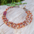 Carnelian and chalcedony strand necklace, 'Window to Courage' - Orange Carnelian and Chalcedony Strand Necklace (image 2c) thumbail