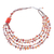 Carnelian and chalcedony strand necklace, 'Window to Courage' - Orange Carnelian and Chalcedony Strand Necklace (image 2e) thumbail
