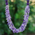 Amethyst and chalcedony beaded strand necklace, 'Wise Jewels' - Purple-Toned Amethyst and Chalcedony Beaded Strand Necklace (image 2) thumbail