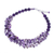 Amethyst and chalcedony beaded strand necklace, 'Wise Jewels' - Purple-Toned Amethyst and Chalcedony Beaded Strand Necklace (image 2d) thumbail