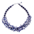 Lapis lazuli and chalcedony beaded strand necklace, 'True Jewels' - Blue Lapis lazuli and Chalcedony Beaded Strand Necklace (image 2e) thumbail