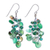 Chalcedony beaded waterfall earrings, 'Thoughtful Jewels' - Green-Toned Chalcedony and Glass Beaded Waterfall Earrings thumbail