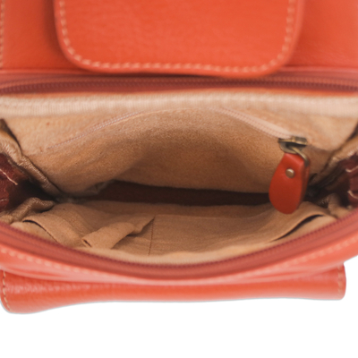 Rucksacktragetasche aus Leder - Verstellbarer Rucksackriemen aus 100 % braunem Leder aus Thailand