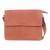 Leather messenger bag, 'Smooth Tan' - Artisan Crafted Flap Messenger Bag Made in Tan Brown Leather