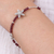 Garnet beaded pendant bracelet, 'Passionate Celebrity' - Starfish-Themed Natural Garnet Beaded Pendant Bracelet (image 2j) thumbail