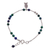 Azure-malachite beaded charm bracelet, 'Marine Luck' - Fish-Themed Natural Azure-Malachite Beaded Charm Bracelet (image 2c) thumbail