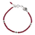 Garnet beaded bracelet, 'Heart of Garnet' - Heart-Themed Hill Tribe Natural Garnet Beaded Bracelet thumbail