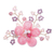 Pearl and quartz brooch pin, 'Petals of Compassion' - Flower-Shaped Pink Cultured Pearl and Quartz Brooch Pin
