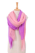 Cotton scarves, 'Dazzling Violet' (set of 2) - Set of 2 Lightweight Cotton Scarves in Wisteria and Blush
