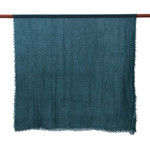 Pañuelos de algodón, (par) - Dos bufandas de algodón ligero tejidas a mano en tonos verdes