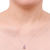 Collar colgante de amatista - Collar con colgante de amatista ovalada natural altamente pulida