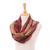 Silk scarf, 'Charming Instant' - Handwoven Earthy-Toned Soft 100% Silk Scarf from Thailand (image 2d) thumbail