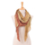 Silk scarf, 'Golden Instant' - Handwoven Golden and Brown Soft Silk Scarf from Thailand (image 2b) thumbail