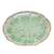 Plato de almuerzo de cerámica Celadon - Plato De Almuerzo De Cerámica De Celadón Verde Moteado Inspirado En El Loto