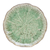 Celadon ceramic luncheon plate, 'Lotus Table' - Lotus-Inspired Speckled Green Celadon Ceramic Luncheon Plate