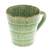 Taza de cerámica celadón - Taza De Cerámica De Celadón Verde Moteada Hecha A Mano