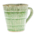 Taza de cerámica celadón - Taza De Cerámica De Celadón Verde Moteada Hecha A Mano