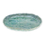 Celadon ceramic appetizer plate, 'Waves of Elegance' - Ocean-Inspired Blue Oval Celadon Ceramic Appetizer Plate