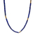 Lapis lazuli and hematite beaded strand necklace, 'Blue Glam' - Lapis Lazuli Hematite Beaded Strand Necklace from Thailand thumbail