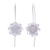 Sterling silver drop earrings, 'Chic Blossom' - Flower-Shaped Sterling Silver Drop Earrings from Thailand