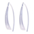Sterling silver drop earrings, 'Modern Splendor' - Modern Openwork Brushed Satin Sterling Silver Drop Earrings thumbail