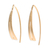 Gold-plated drop earrings, 'Bright Modern Splendor' - Modern Openwork Brushed Satin 18k Gold-Plated Drop Earrings thumbail