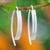 Sterling silver drop earrings, 'Modern Shine' - Modern Openwork Sterling Silver Drop Earrings from Thailand