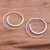 Sterling silver drop earrings, 'Spiral Radiance' - Modern Sterling Silver Spiral Drop Earrings from Thailand (image 2b) thumbail