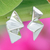 Sterling silver stud earrings, 'Shapes of Light' - High-Polished Geometric Sterling Silver Stud Earrings (image 2) thumbail