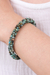 Reconstituted turquoise beaded cuff bracelet, 'Sublime Beauty' - Reconstituted Turquoise Beaded Cuff Bracelet from Thailand