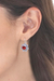 Garnet drop earrings, 'Spring in Scarlet' - Floral Faceted Natural Two-Carat Garnet Drop Earrings