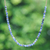 Sodalite and brass beaded necklace, 'Intellectual Orbs' - Handcrafted Sodalite and Brass Beaded Necklace from Thailand