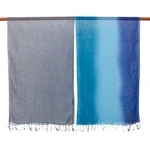 Bufandas de algodón Batik, (par) - Dos bufandas de algodón Batik hilado a mano y teñidas de gris y azul