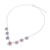 Carnelian filigree link necklace, 'Morning Love' - Carnelian and Sterling Silver Filigree Link Necklace