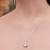 Collar con colgante de lapislázuli - Collar Con Colgante Geométrico Floral De Chakra Plateado De Lapislázuli