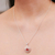 Carnelian pendant necklace, 'Triangle of Courage' - Star and Geometric-Themed Carnelian Pendant Necklace