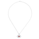 Carnelian pendant necklace, 'Giant Fire' - Semi-Abstract Elephant-Themed Carnelian Pendant Necklace