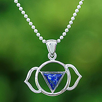 Lapis lazuli pendant necklace, Giant Intellect