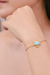 Gold-plated larimar pendant bracelet, 'Ocean Bound Glow' - 24k Gold-Plated Larimar Sea Turtle-Themed Pendant Bracelet