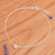 Quartz charm anklet, 'Promise of Peace' - Blue and Green Quartz Sterling Silver Charm Anklet